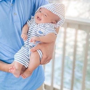 Kissy Kissy 0-3 month terry romper